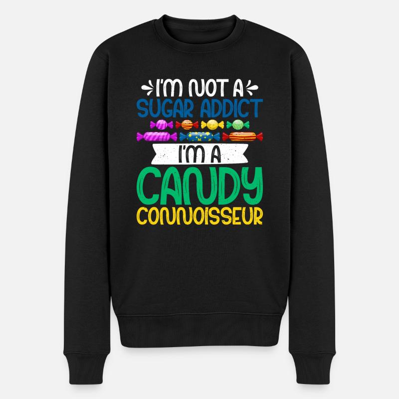 Candy Gift - Männer Premium Bio Pullover - Schwarz