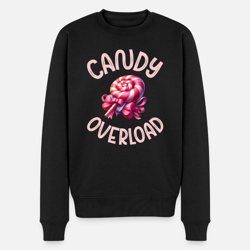 Candy Gift - Männer Premium Bio Pullover - Schwarz