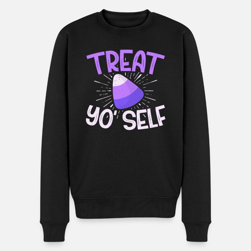 Candy Gift - Men's Premium Organic Jumper - black