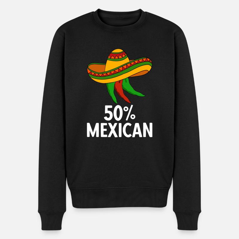 Cinco de Mayo - Männer Premium Bio Pullover - Schwarz