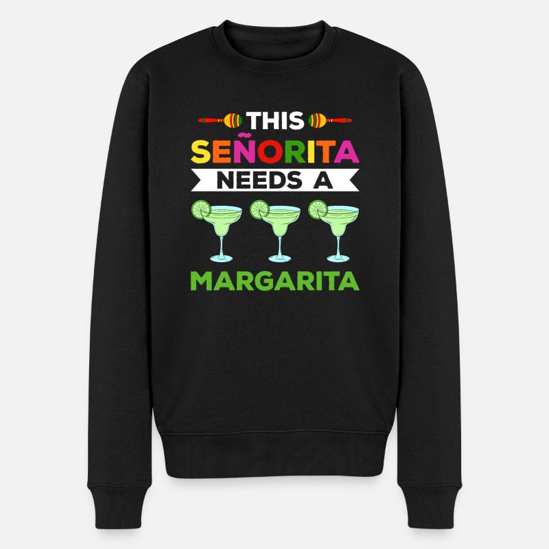 Cinco de Mayo - Männer Premium Bio Pullover - Schwarz
