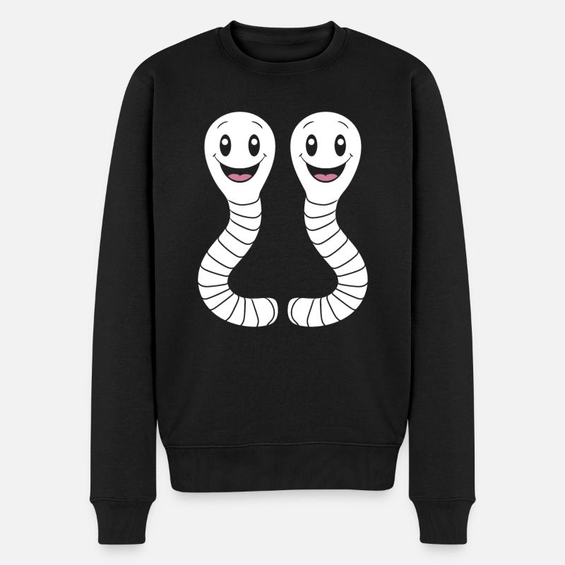 vers de terre - Pull Premium bio Homme - noir