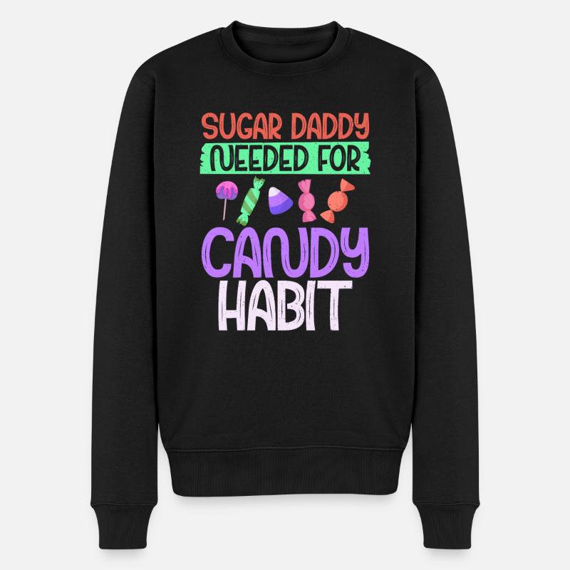 Candy Gift - Männer Premium Bio Pullover - Schwarz
