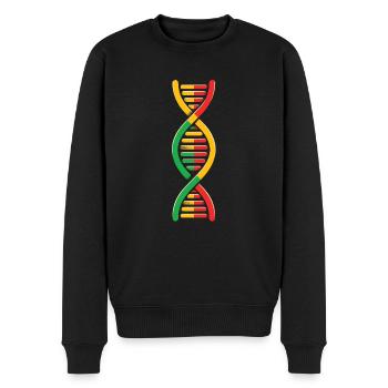 Le reggae est dans mon ADN - Pull Premium bio Homme - noir - Devant - Nico (187cm)
