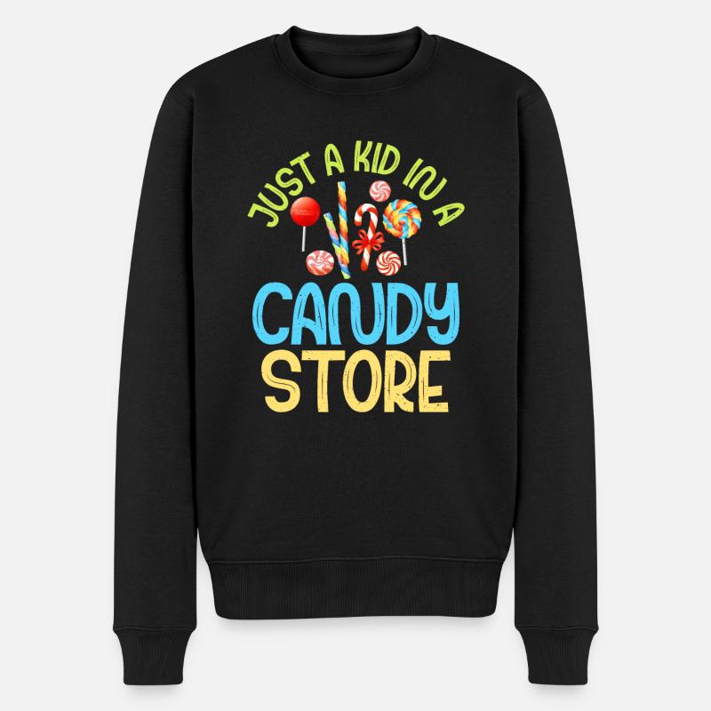 Candy Gift - Männer Premium Bio Pullover - Schwarz