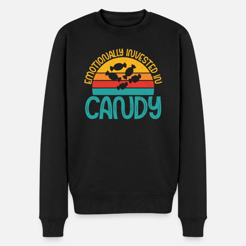 Candy Gift - Männer Premium Bio Pullover - Schwarz