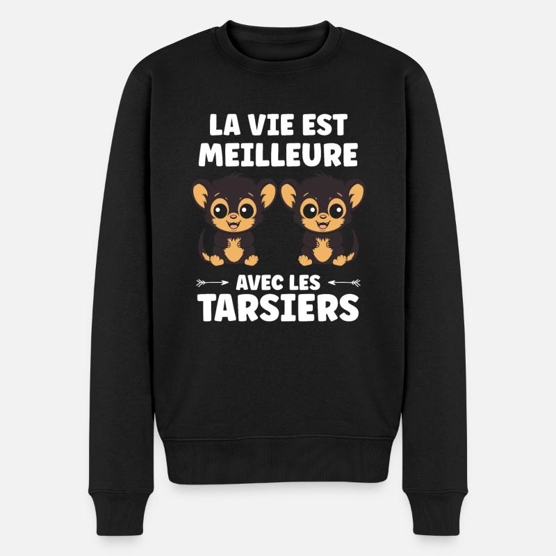 Humour tarsier - Pull Premium bio Homme - noir