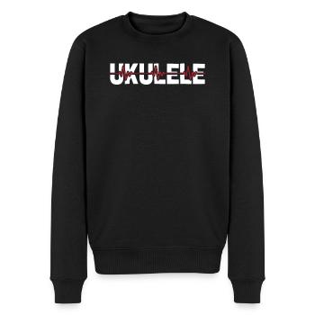 Ukulélé Ekg Heartbeat - Pull Premium bio Homme - noir - Devant - Nico (187cm)