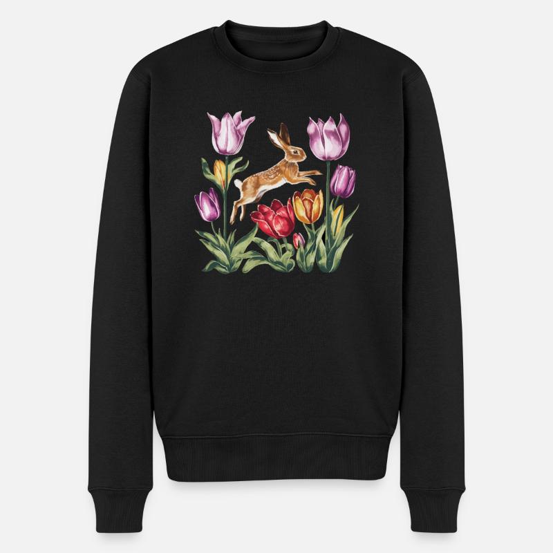 Ostara Eostre Equinox Witch Pagan Goddess Rituals - Men's Premium Organic Jumper - black
