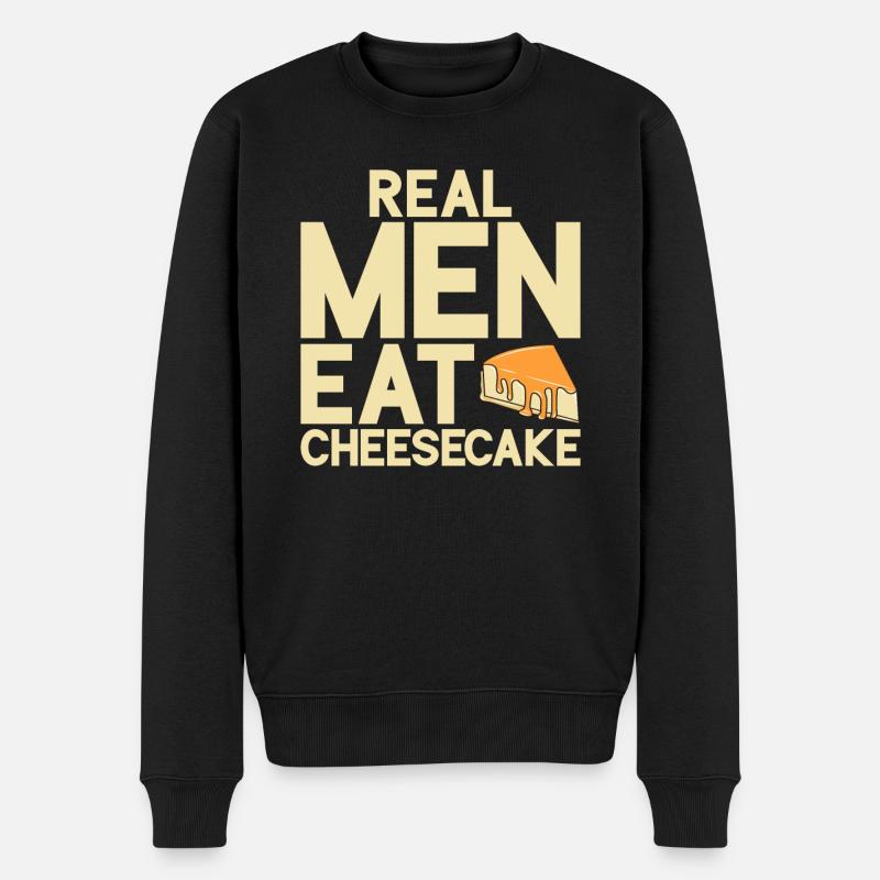 Cheesecake Gift - Männer Premium Bio Pullover - Schwarz
