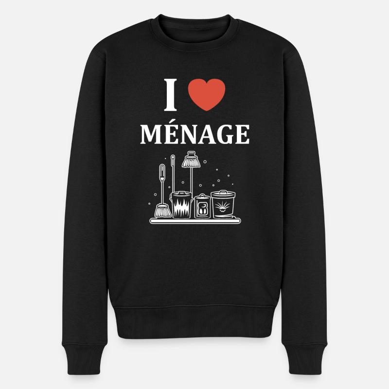 Humou ménage - Pull Premium bio Homme - noir