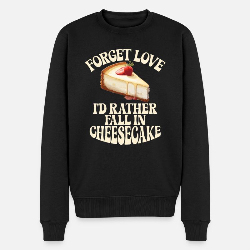 Cheesecake Gift - Männer Premium Bio Pullover - Schwarz