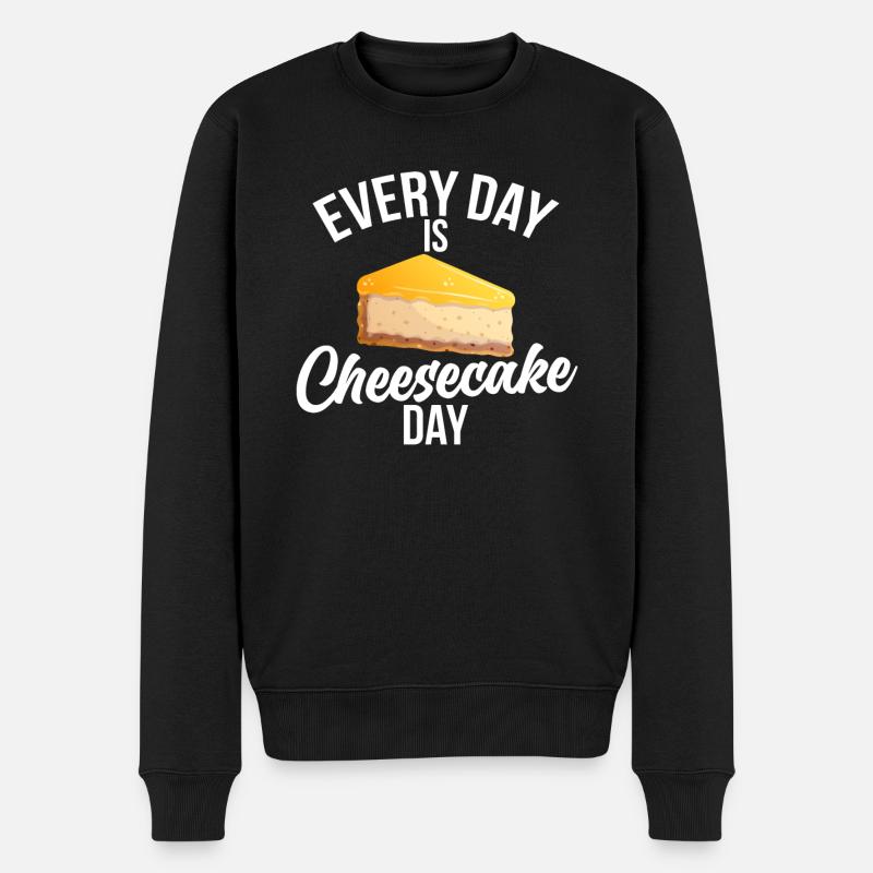 Cheesecake Gift - Männer Premium Bio Pullover - Schwarz