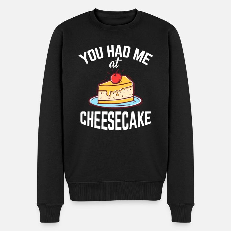 Cheesecake Gift - Männer Premium Bio Pullover - Schwarz