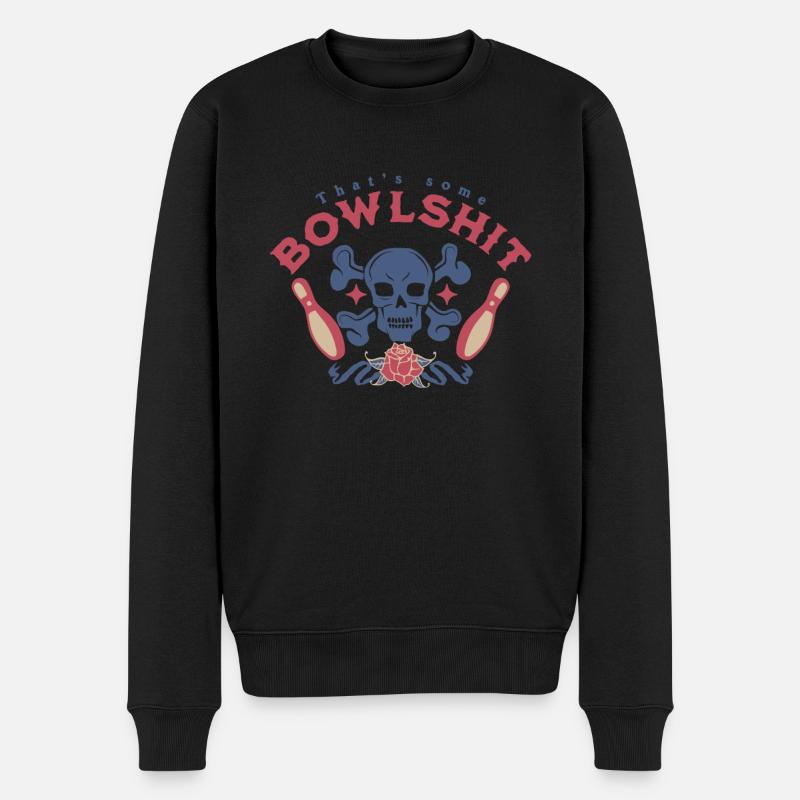 Bowlshit drôle melon graphique Tee - Pull Premium bio Homme - noir