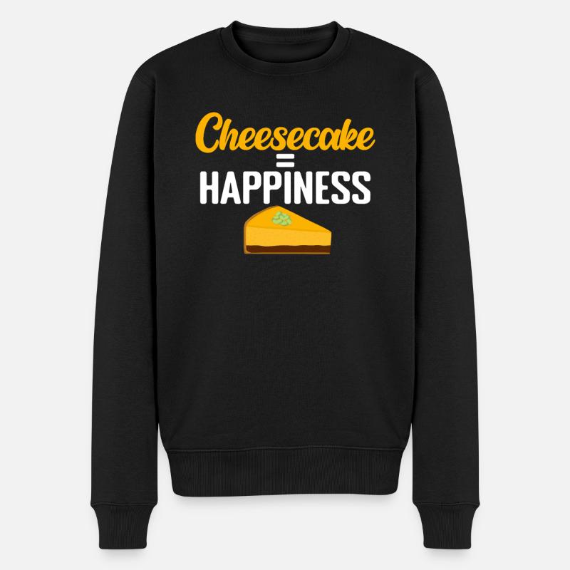 Cheesecake Gift - Männer Premium Bio Pullover - Schwarz