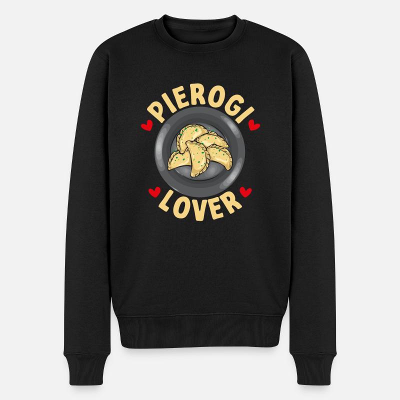 Pierogi polonais - Pull Premium bio Homme - noir