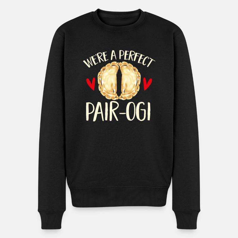 Pierogi polonais - Pull Premium bio Homme - noir