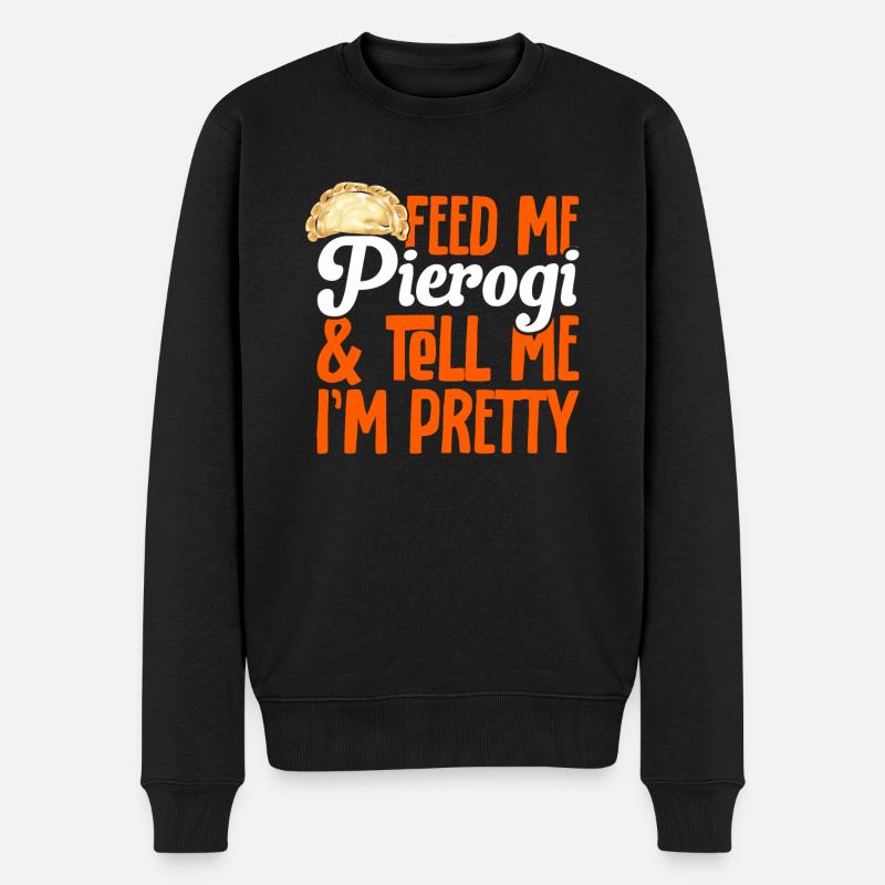 Pierogi polonais - Pull Premium bio Homme - noir