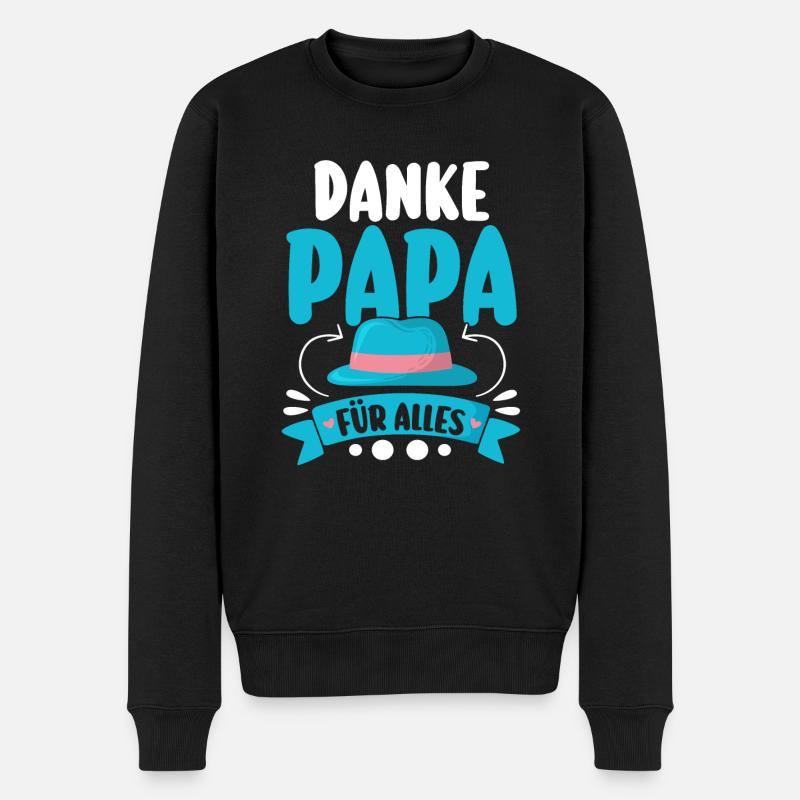 Papa Fête des pères Papa - Pull Premium bio Homme - noir