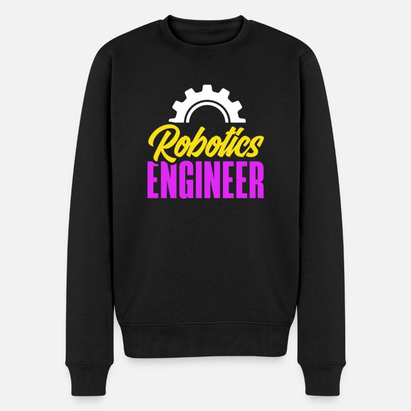 Programmeur de robots robotiques - Pull Premium bio Homme - noir