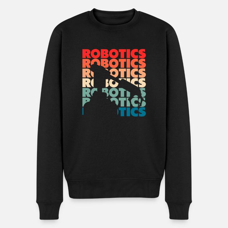 Programmeur de robots robotiques - Pull Premium bio Homme - noir