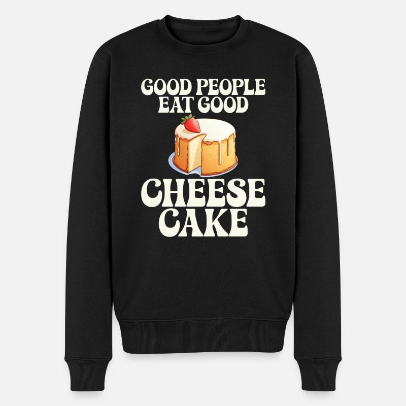 Cheesecake Gift - Männer Premium Bio Pullover - Schwarz
