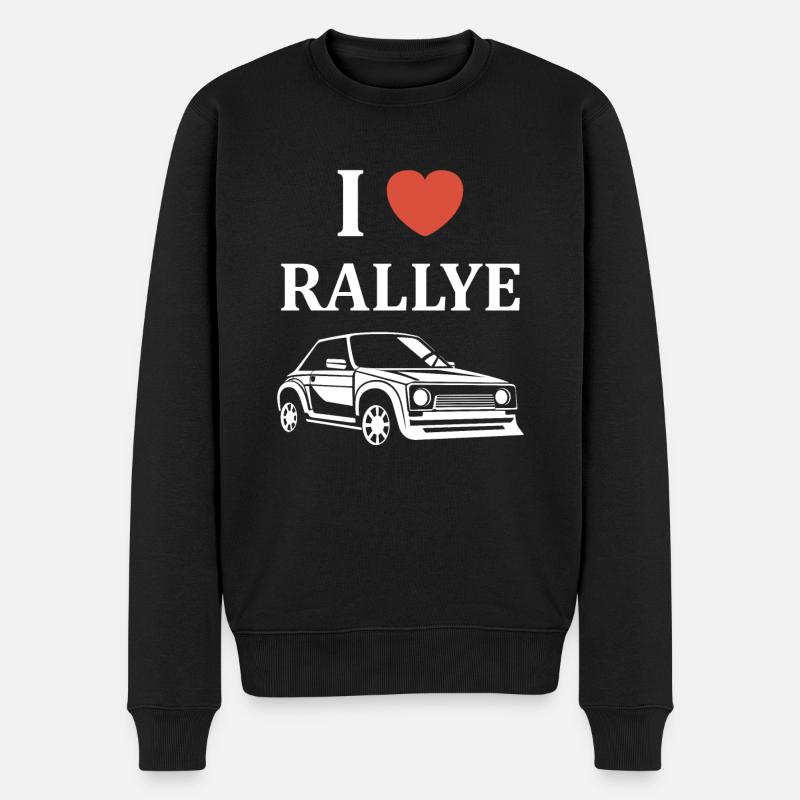 Humour pilote de rallye - Pull Premium bio Homme - noir