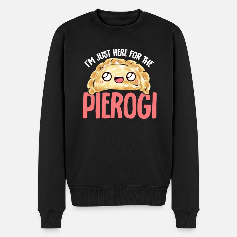 Pierogi polonais - Pull Premium bio Homme - noir
