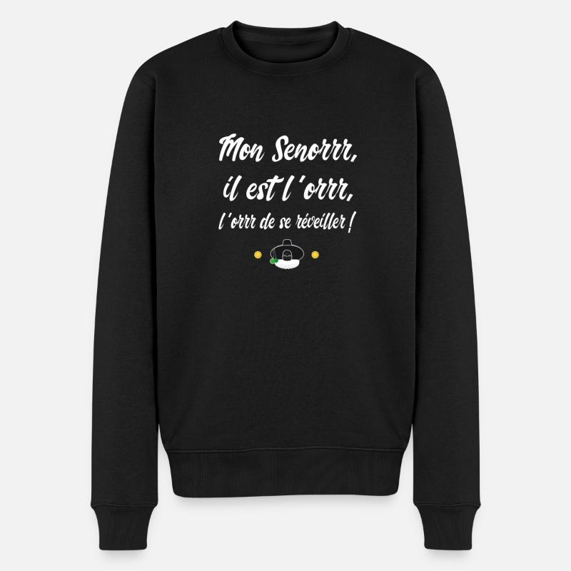 Mein Señor ist Gold - Kult-Replik - Männer Premium Bio Pullover - Schwarz
