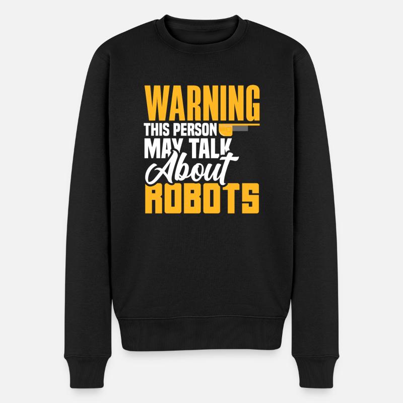 Programmeur de robots robotiques - Pull Premium bio Homme - noir