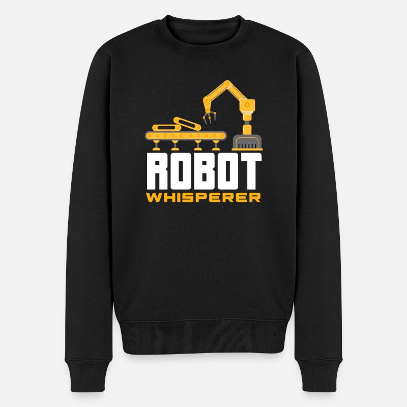 Programmeur de robots robotiques - Pull Premium bio Homme - noir