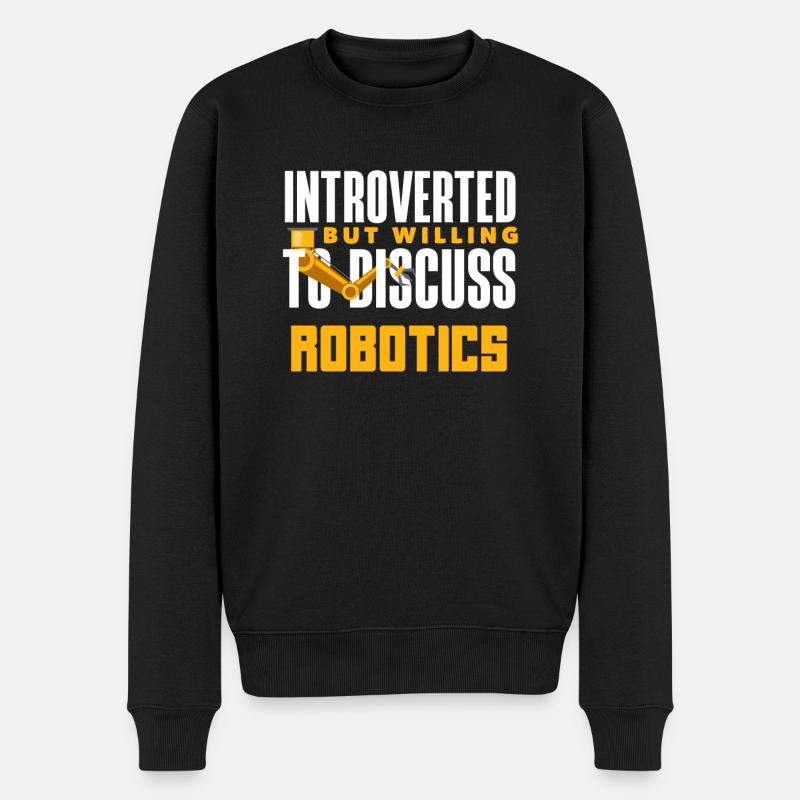 Programmeur de robots robotiques - Pull Premium bio Homme - noir