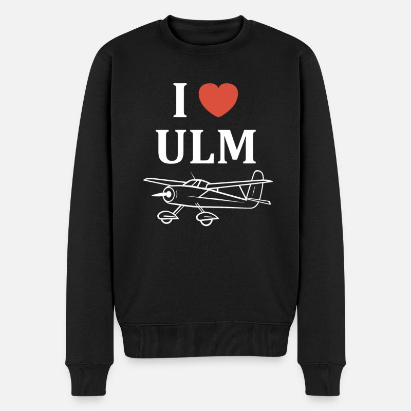 I love ulm - Pull Premium bio Homme - noir