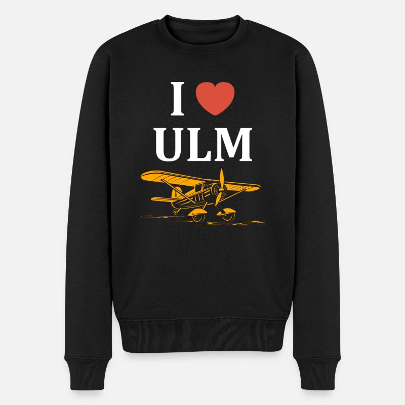 I love ulm - Pull Premium bio Homme - noir
