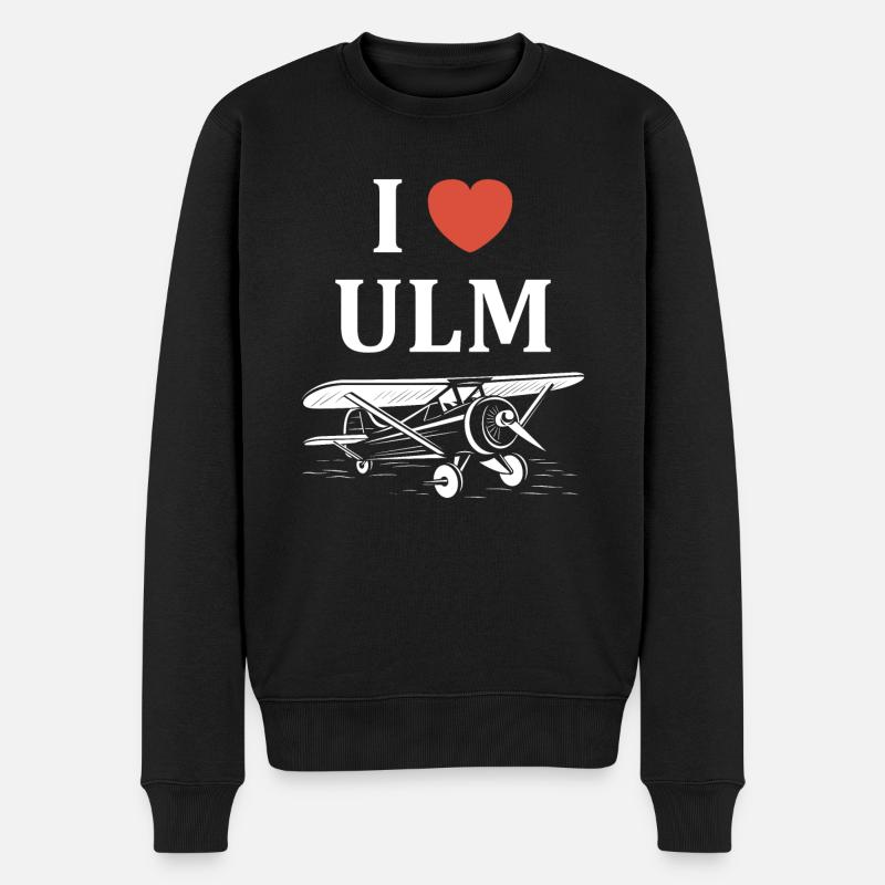 I love ulm - Pull Premium bio Homme - noir