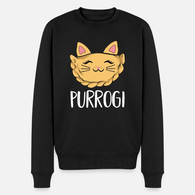Pierogi polonais - Pull Premium bio Homme - noir