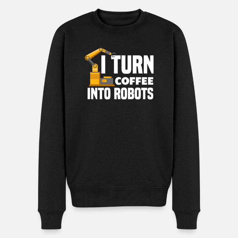 Robotics Robot Programmer - Men's Premium Organic Jumper - black