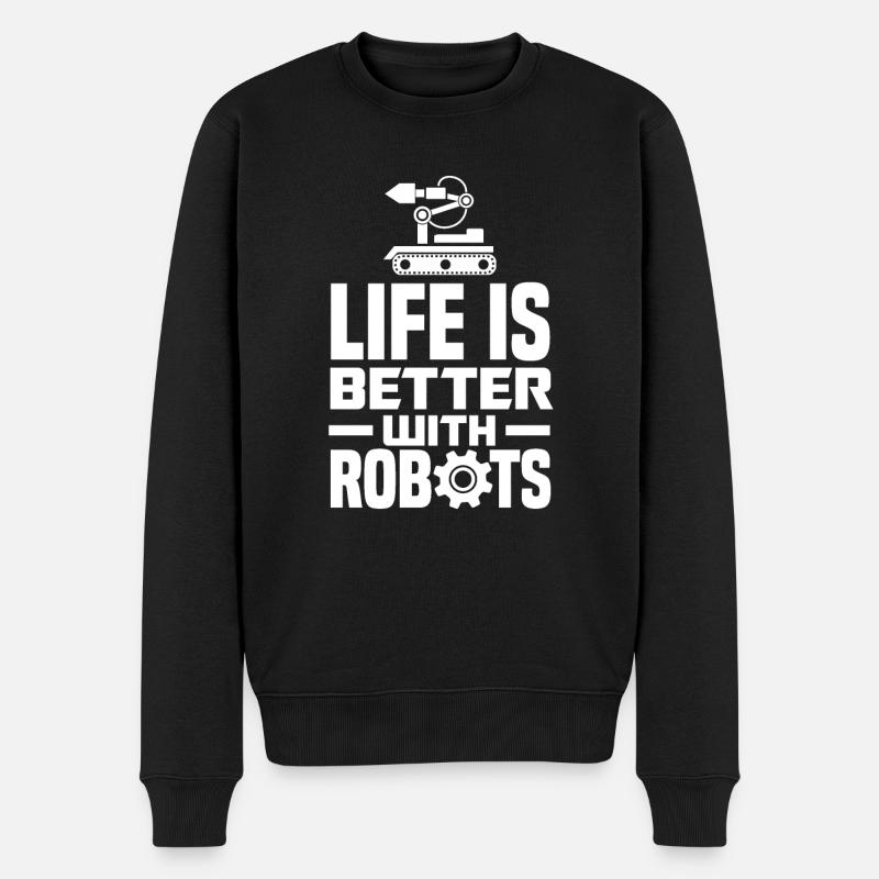 Robotics Robot Programmer - Men's Premium Organic Jumper - black