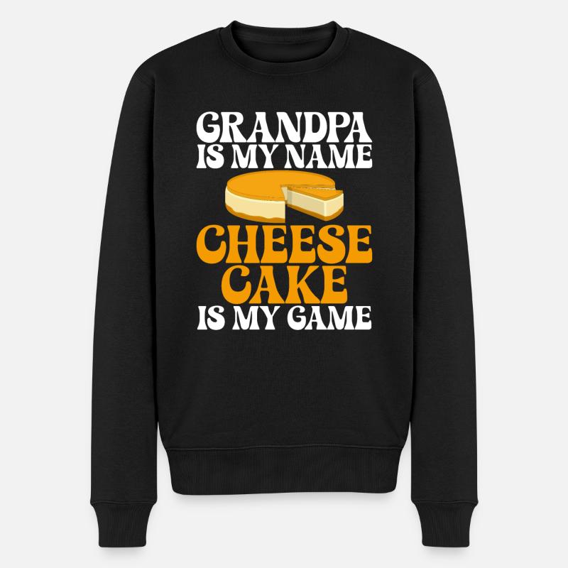 Cheesecake Gift - Männer Premium Bio Pullover - Schwarz
