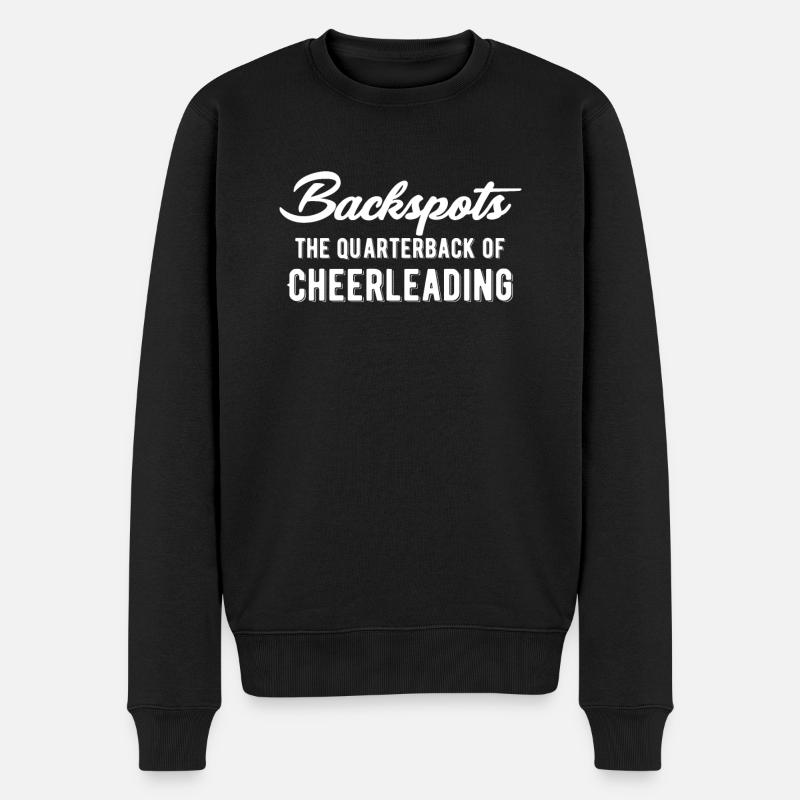 Backspots: Der Quarterback Der - Männer Premium Bio Pullover - Schwarz