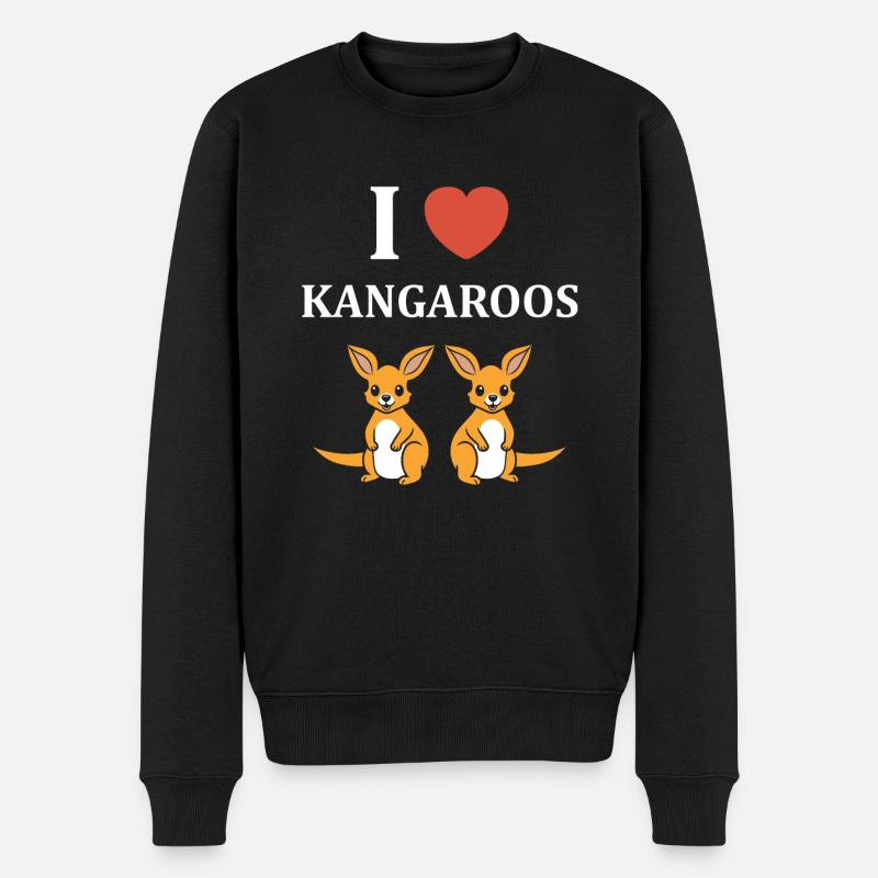 Humour kangourou - Pull Premium bio Homme - noir