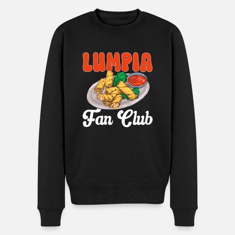 Lumpia Philippinisches Essen Philippinen - Männer Premium Bio Pullover - Schwarz