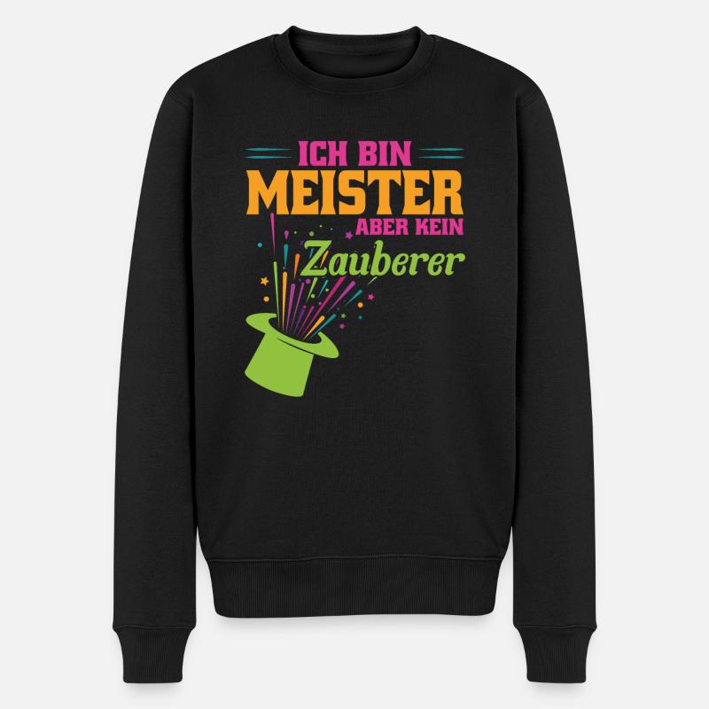 Meister Handwerk Handwerker Geschenk - Männer Premium Bio Pullover - Schwarz