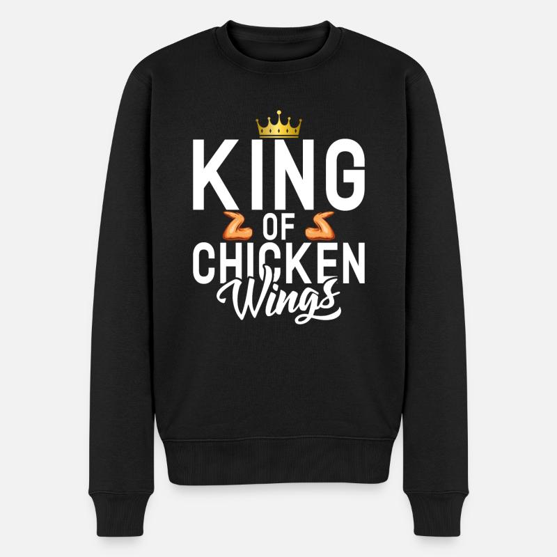 Cadeaux d’ailes de poulet - Pull Premium bio Homme - noir