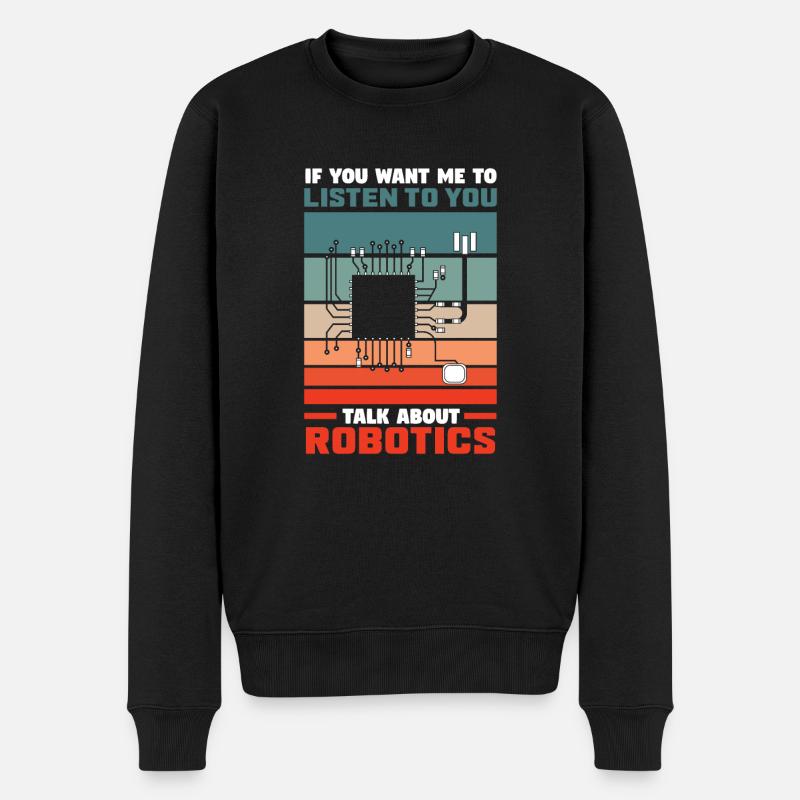 Robotics Robot Programmer - Men's Premium Organic Jumper - black