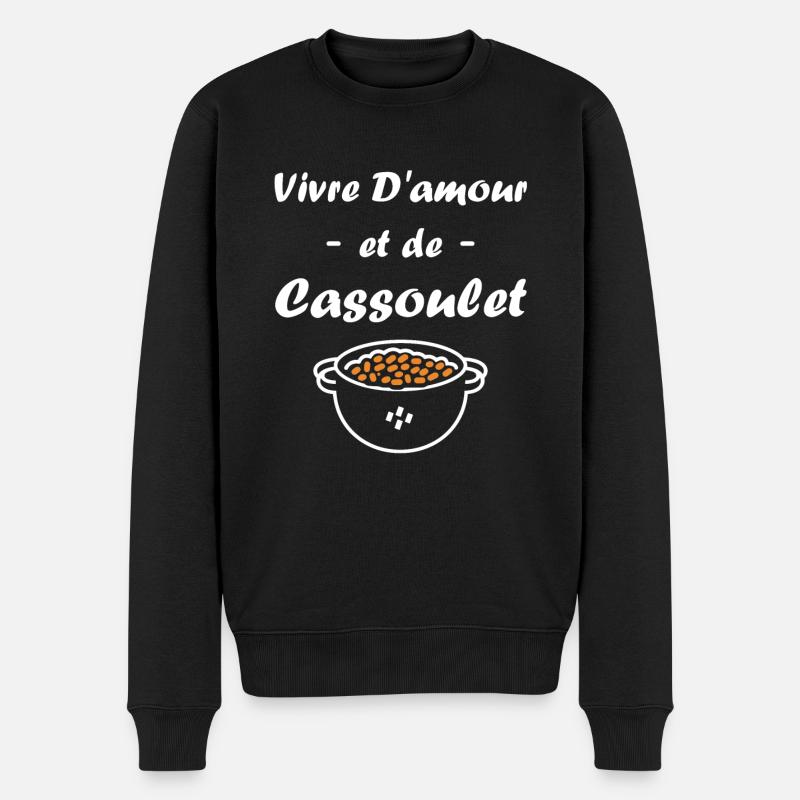 Humour cassoulet - Pull Premium bio Homme - noir