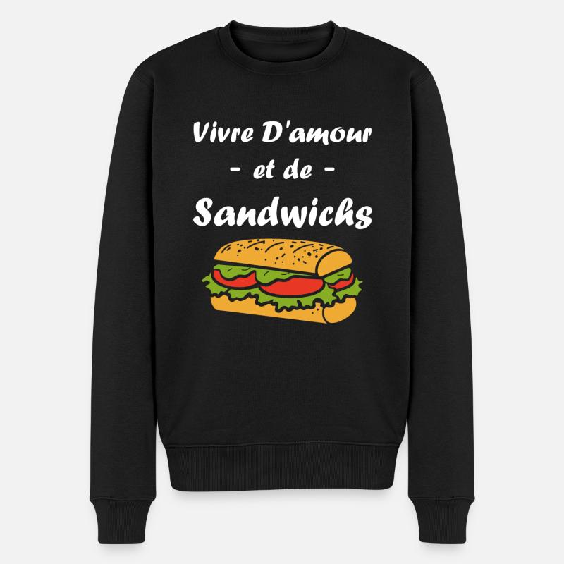 Humour sandwich - Pull Premium bio Homme - noir