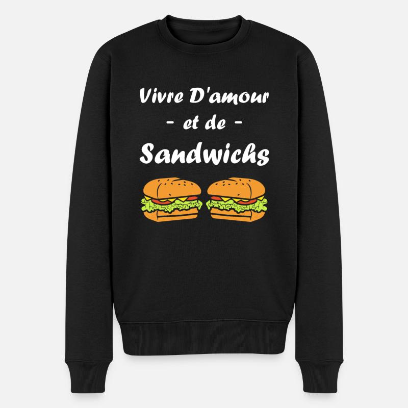 Humour sandwich - Pull Premium bio Homme - noir