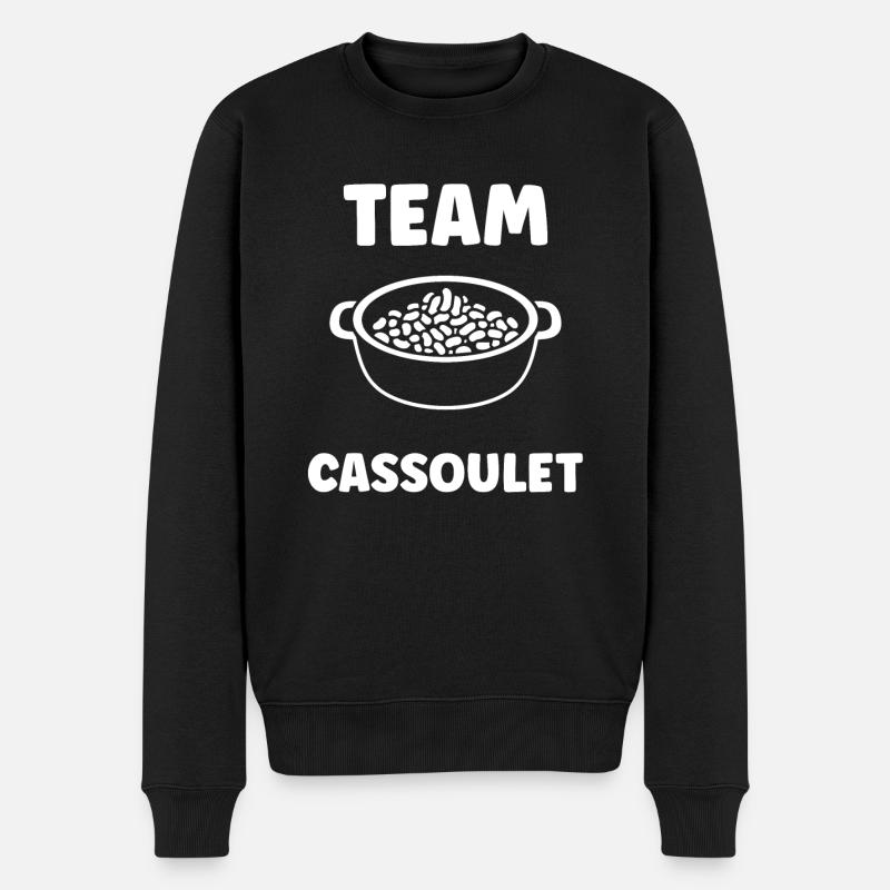 Humour cassoulet - Pull Premium bio Homme - noir